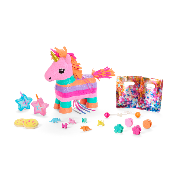 Unicorn Piñata & Party Accessories for 18-inch Dolls K0