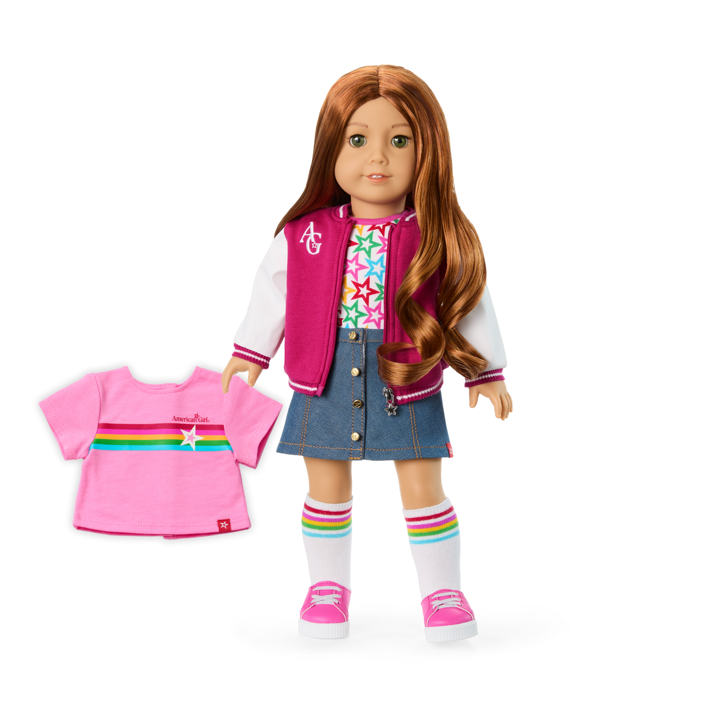 Truly Me™ 18-inch Doll #103 with wavy red hair Q9