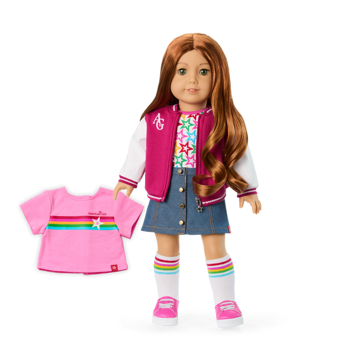 Truly Me™ 18-inch Doll #103 with wavy red hair Q9