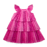 Pink Party-Ready Dress for Girls P5