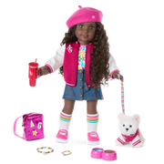 Truly Me™ 18-inch Doll #127 with curly dark-brown hair U1