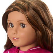 Truly Me™ 18-inch Doll #117 with wavy dark-brown hair R8
