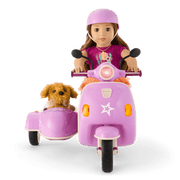 Hit the Road Scooter & Sidecar for 18-inch Dolls H1