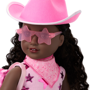 Pink Spotted Cow Backpack & Accessory Set for 18-inch Dolls Z7