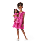 Pink Party-Ready Dress for Girls P5