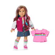 Truly Me™ 18-inch Doll #101 with wavy caramel hair D1