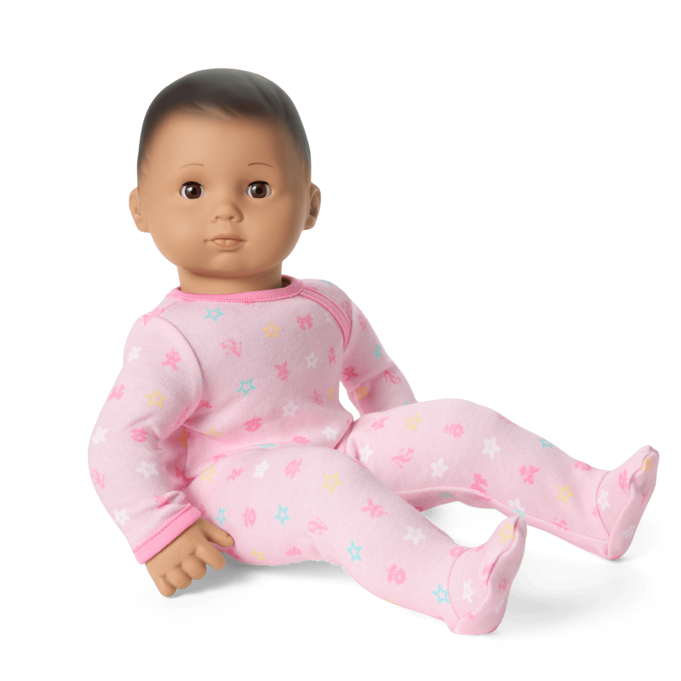 Bitty Baby® Doll #5 with dark-brown hair in Pastel Pink Z4