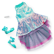 Glam Shimmering Ocean Outfit for 18-inch Dolls C8