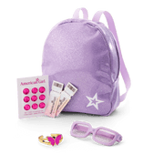 Colorful Teddy Bear Backpack & Accessory Set for 18-inch Dolls Y4