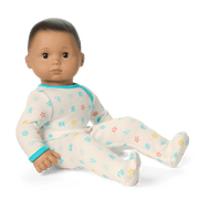 Bitty Baby® Doll #5 with dark-brown hair in Pastel Blue X6