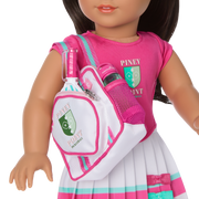 Raquel's™ Pickleball Bag & Paddle Set for 18-inch Dolls (Girl of the Year™ 2026) Z9