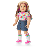 Truly Me™ 18-inch Doll #110 with wavy blonde hair J2
