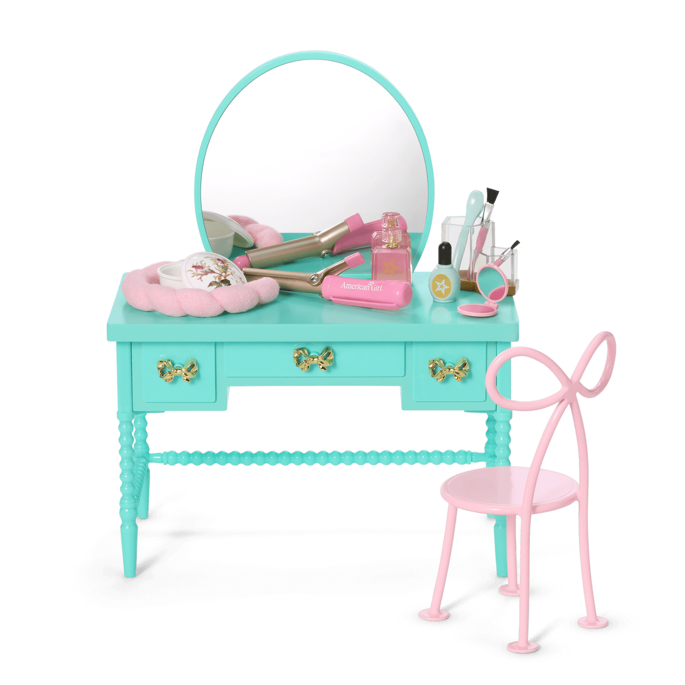 Raquel’s™ Vintage Vanity for 18-inch Dolls (Girl of the Year™ 2026) L4