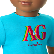 Truly Me™ 18-inch Doll #113 with curly dark-brown hair K7