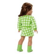August Peridot Glow Outfit for 18-inch Dolls H3