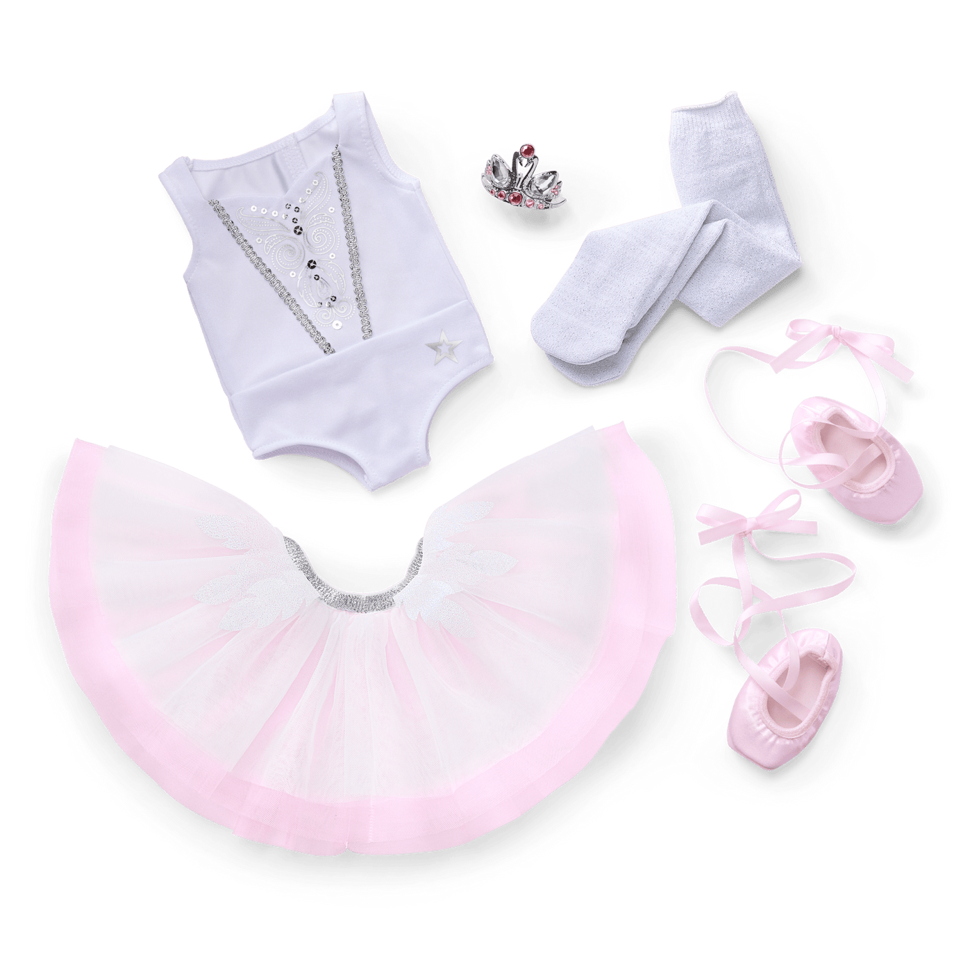 My First Ballet Recital Costume for 18-inch Dolls E6