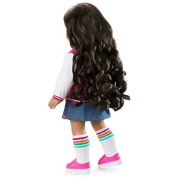 Truly Me™ 18-inch Doll #108 with curly black-brown hair W4