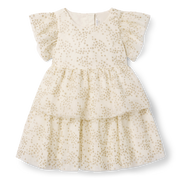 American Girl® x Janie and Jack Sparkly Cream Celebration Dress for Little Girls & Girls M8