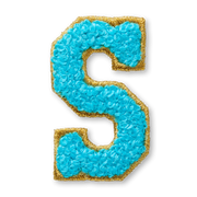 AG™ Letter S Stick-On Patch Q1