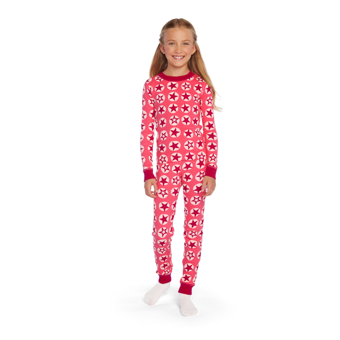 American Girl® x Hanna Andersson Berry Bright Stars Pajamas for Little Girls & Girls L8