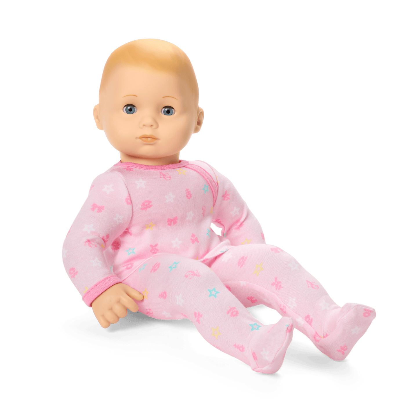 Bitty Baby® Doll #3 with blonde hair in Pastel Pink D9