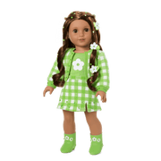 August Peridot Glow Outfit for 18-inch Dolls H3