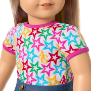 Truly Me™ 18-inch Doll #100 with straight layered blonde hair K1