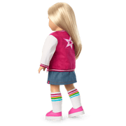 Truly Me™ 18-inch Doll #100 with straight layered blonde hair K1