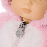 Playful Pink Bunny One-Piece Outfit for Bitty Baby® Dolls H6