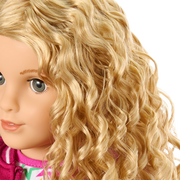 Truly Me™ 18-inch Doll #115 with curly blonde hair A1