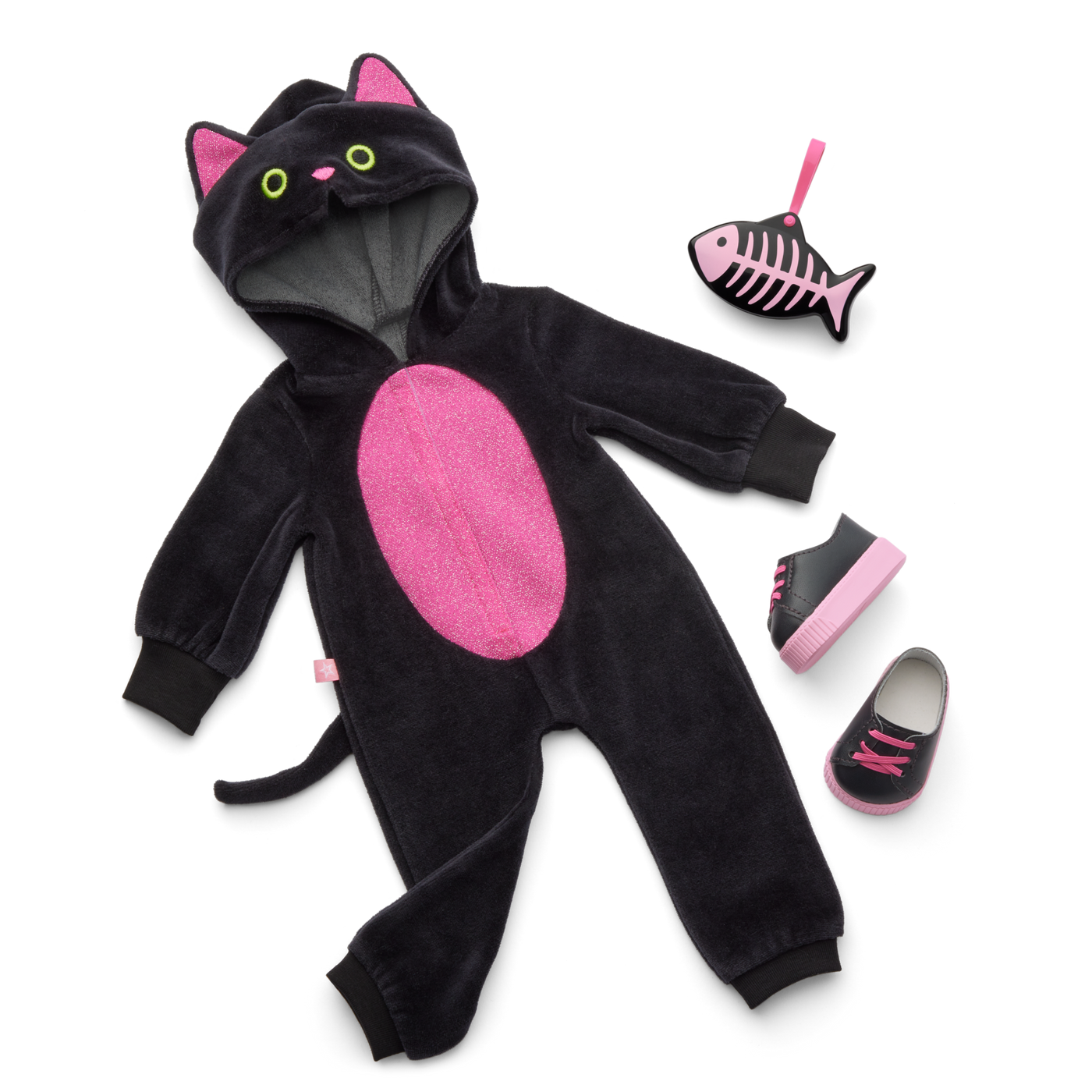 Claws & Cuddles Cat Costume for 18-inch Dolls E5