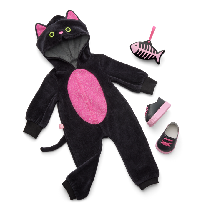 Claws & Cuddles Cat Costume for 18-inch Dolls E5
