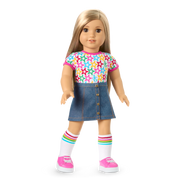 Truly Me™ 18-inch Doll #131 with straight blonde hair N3