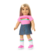 Truly Me™ 18-inch Doll #131 with straight blonde hair N3