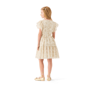 American Girl® x Janie and Jack Sparkly Cream Celebration Dress for Little Girls & Girls M8