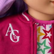 Truly Me™ 18-inch Doll #116 with wavy purple-and-pink hair P7