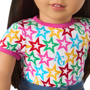 Truly Me™ 18-inch Doll #124 with straight black-brown hair N0