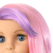 Truly Me™ 18-inch Doll #116 with wavy purple-and-pink hair P7