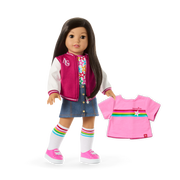 Truly Me™ 18-inch Doll #124 with straight black-brown hair N0
