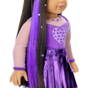 February Amethyst Bliss Outfit for 18-inch Dolls J1
