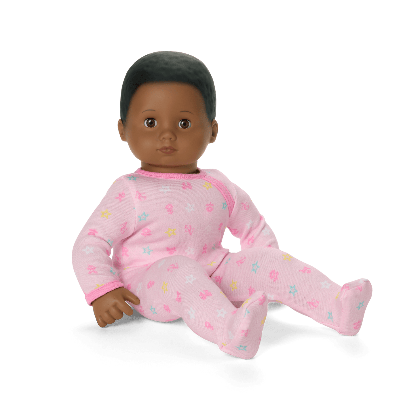 Bitty Baby® Doll #1 with black hair in Pastel Pink J8