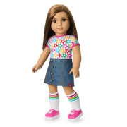 Truly Me™ 18-inch Doll #107 with straight brown hair B7