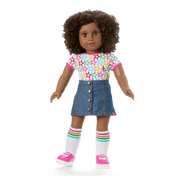 Truly Me™ 18-inch Doll #112 with curly dark-brown hair A1