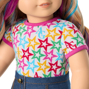 Truly Me™ 18-inch Doll #110 with wavy blonde hair J2