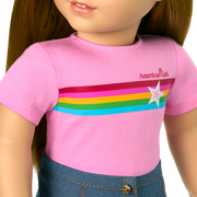 Truly Me™ 18-inch Doll #107 with straight brown hair B7