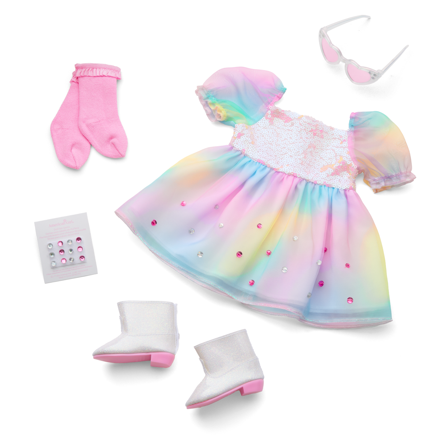 October Opal Obsession Outfit for 18-inch Dolls W1