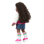 Truly Me™ 18-inch Doll #127 with curly dark-brown hair U1
