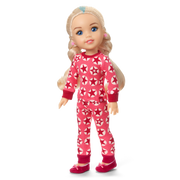 American Girl® x Hanna Andersson Berry Bright Stars Pajamas for 14.5-inch Dolls K3