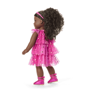 Pink Party-Ready Dress for 18-inch Dolls Q3