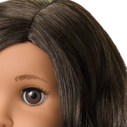 Truly Me™ 18-inch Doll #108 with curly black-brown hair W4